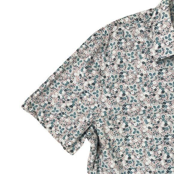 Perry Ellis Floral Button-Down Shirt Sz L - Picture 4 of 12